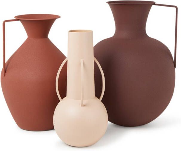 Pols Potten Roman Vaas Set van 3 Bruin
