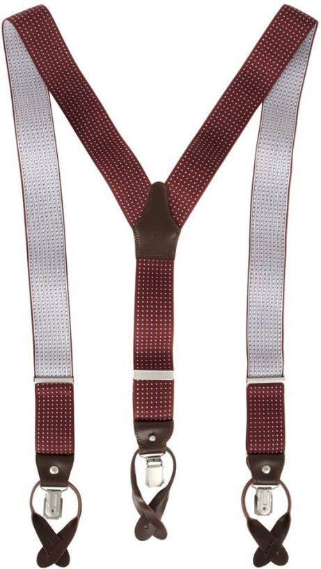 Profuomo Braces luxe 36mm stripe navy pp1l00003c