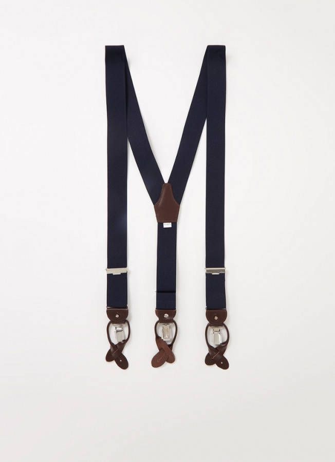 Profuomo bretels marineblauw uni 36 MM