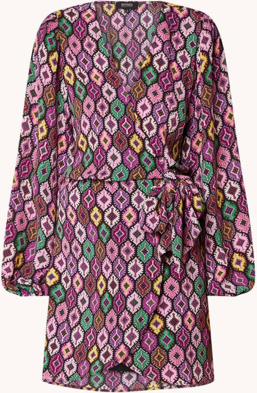 Refined Department R22103383 ladies woven wrap dress lotte