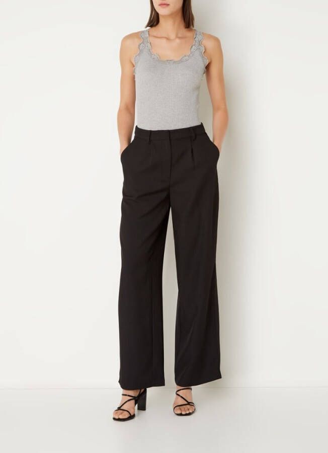 Rosemunde Licht Grijs, heide Zijden top regelmatige