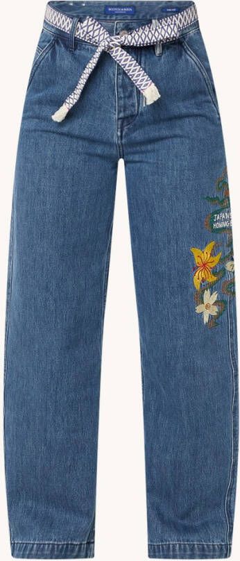 Scotch & Soda The Pip boyfriend fit chino met geborduurd artwork