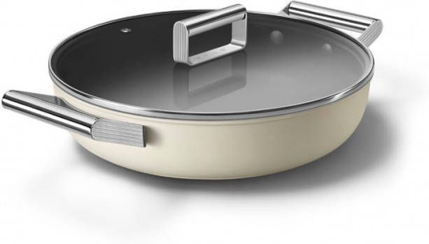Smeg 50's Style smoorpan met deksel 28 cm