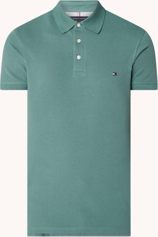 Tommy hilfiger 1985 Collection Piqué Stretch Polo Frosted Green Heren