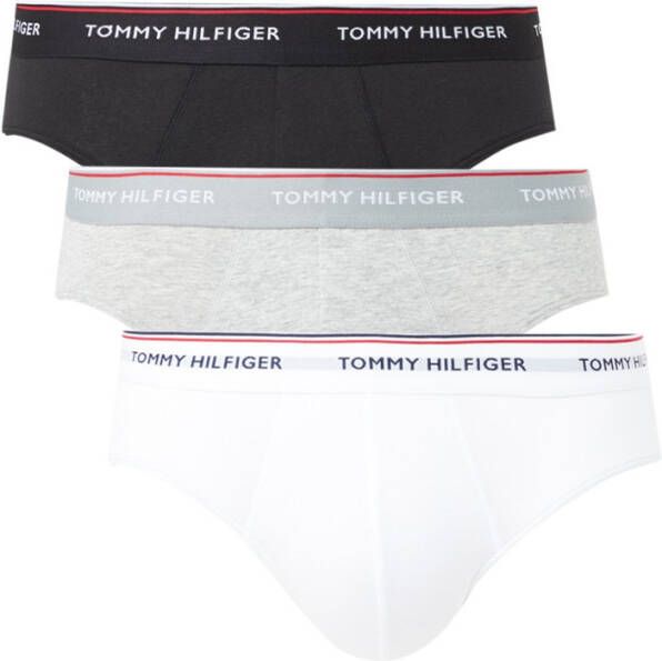 Tommy Hilfiger Underwear Slip Premium Essential met verschillende band(set, 3 stuks, Set van 3 )