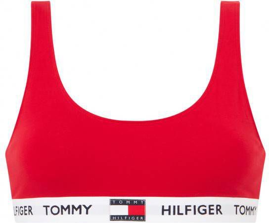 Tommy Hilfiger Uw0Uw02225 Bralette TOP AND Body Longwear Women White
