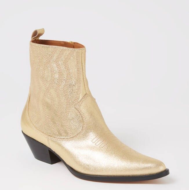 Toral Blues cowboylaars van leer met metallic finish