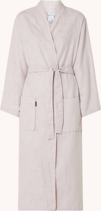 Vandyck Lola badjas met structuur en opgestikte zakken