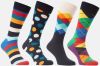 Happy Socks Sokken 4 Pack Multi color Socks Gift Set Blauw online kopen