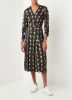 Scotch & Soda Midi-jurk met lange mouwen en bloemenprint online kopen