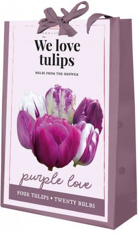 We Love Tulips Purple Love