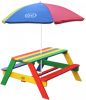 AXI Nick Picknicktafel Voor Kinderen In Regenboog Kleuren Met Parasol Picknick Tafel Van Hout In Diverse Kleuren online kopen