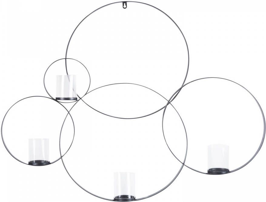 Beliani Buru Kandelaar zwart ijzer