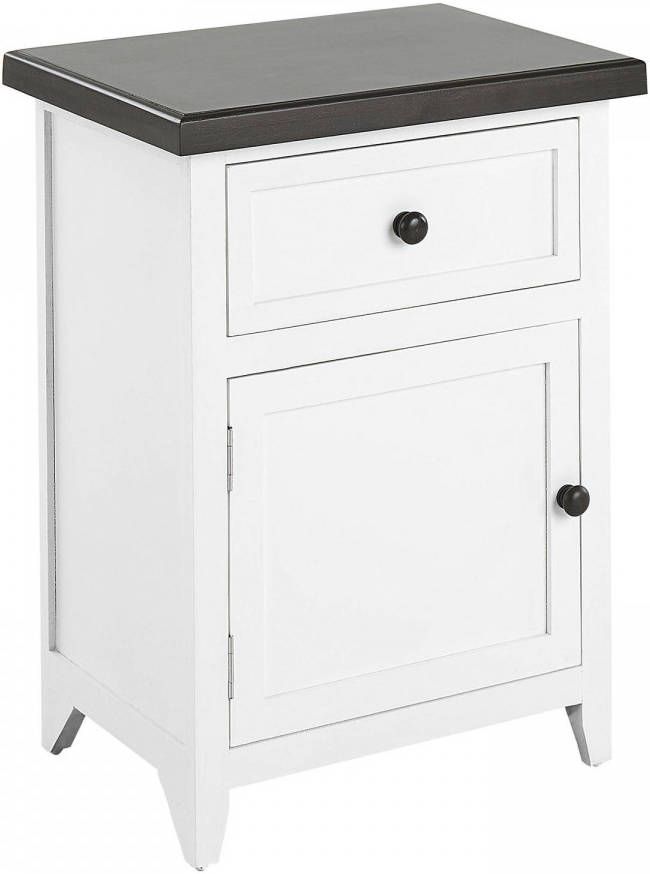 Beliani Layola Nachtkast wit mdf