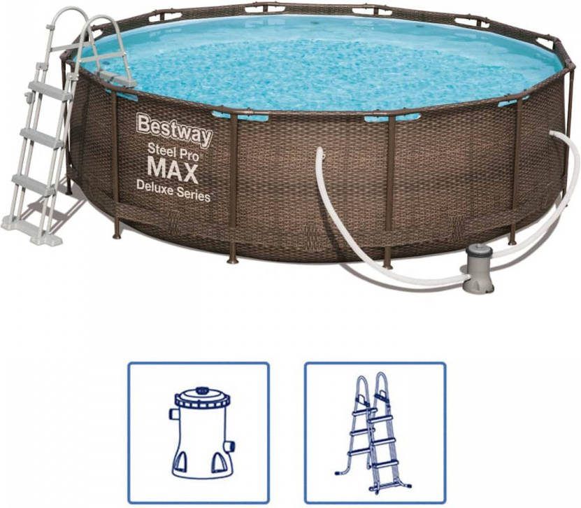 Bestway Steel Pro Max Zwembadset Deluxe Series Rond 366x100 Cm 56709