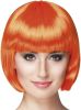Feestbazaar Pruik bobline new look oranje online kopen