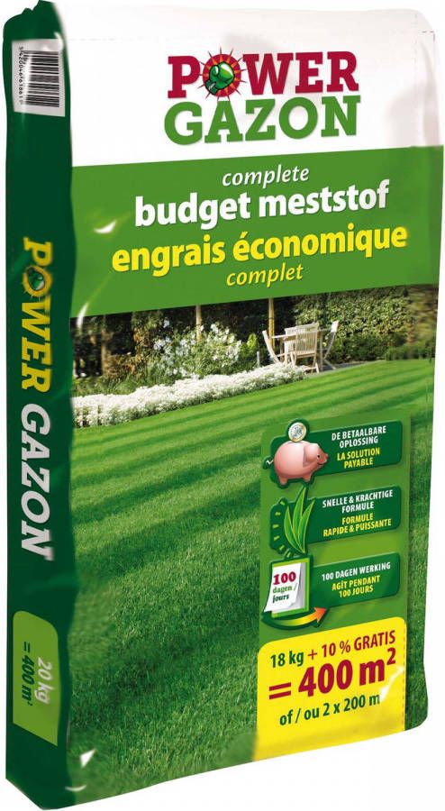 BSi Power Gazon Gazonmeststof 20 Kg Voor 400 Mâ²