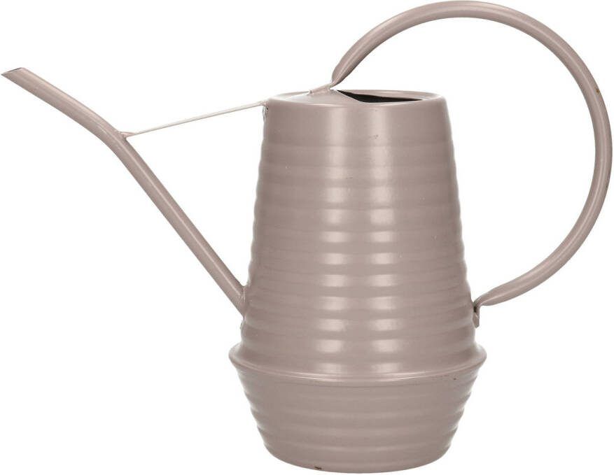 Decoris Grijze Zinken Gieters Voor Binnen/buiten 1, 8 Liter Gieters