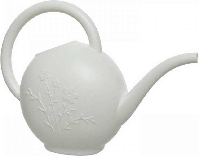Decoris Witte Kunststof Gieter 1, 5 Liter Gieters