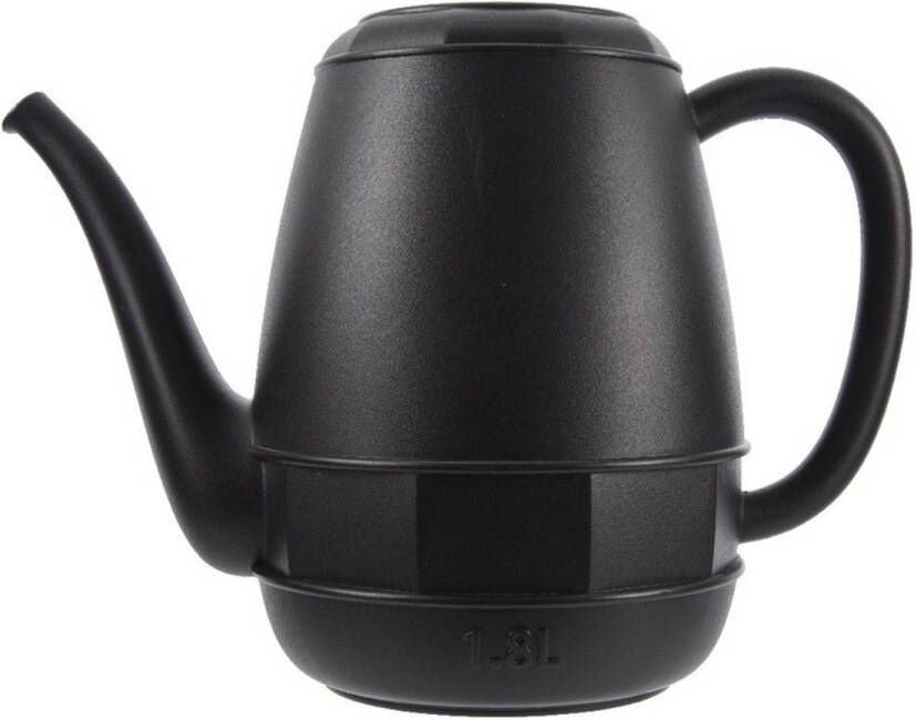 Decoris Zwarte Kunststof Gieter 1, 8 Liter Gieters