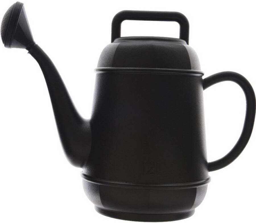 Decoris Zwarte Kunststof Gieter 12 Liter Gieters