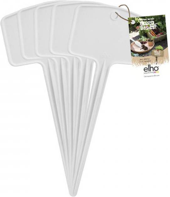 Elho Green Basics Plantlabels M Wit