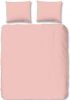 HIP Uni Satin Dekbedovertrek Lits jumeaux(240x200/220 Cm + 2 Slopen) Katoen Satijn Light Pink online kopen