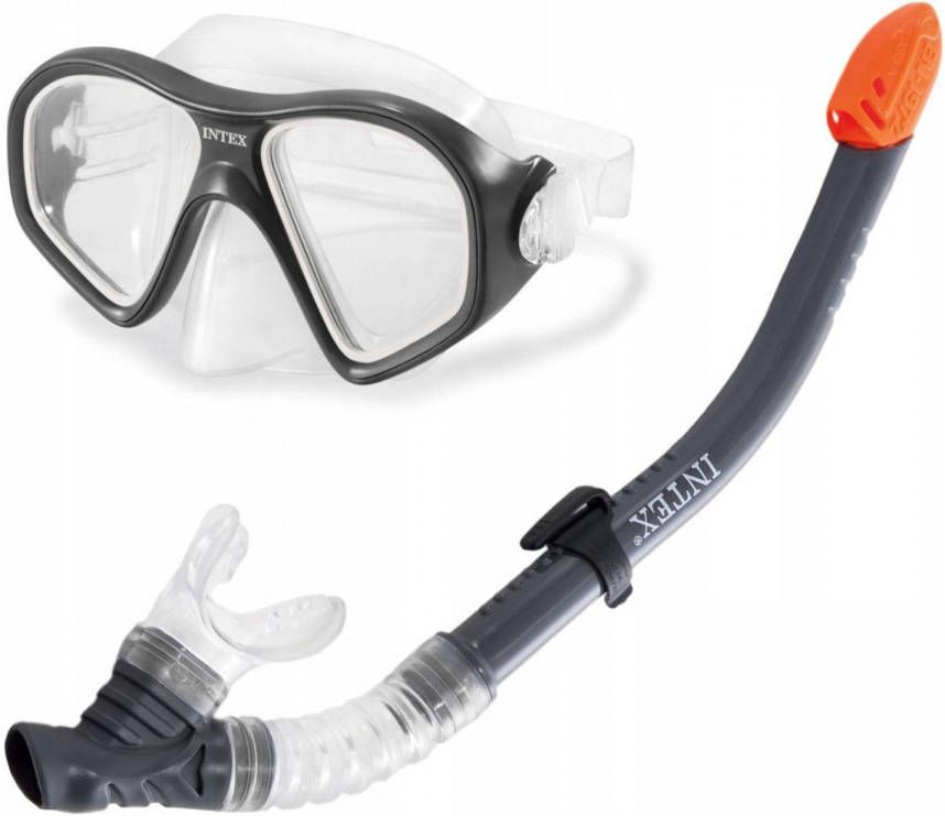 Intex Snorkelset Reef Rider Zwart 2 delig