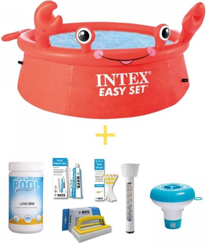 Intex Zwembad Easy Set 183 Cm Krab Editie Inclusief Ways Onderhoudspakket