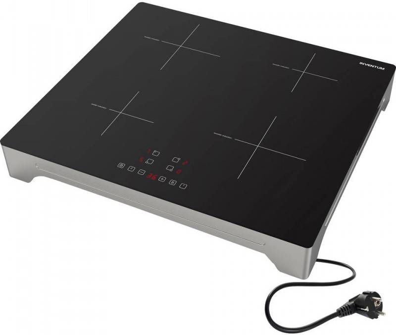Inventum VKI6010ZIL Elektrische kookplaten Zwart / zilver