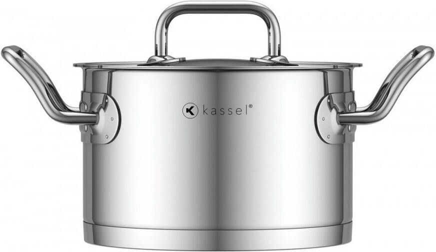 Kassel Pro Chef 93033 Kookpan Met Deksel 16 X 10 Cm 2 Liter
