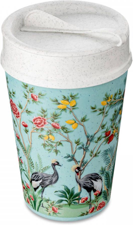 Koziol Dubbelwandige Koffiebeker met Deksel, 0.4 L, Organic, Beauty
