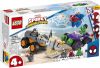 Lego 10782 Marvel Spidey and His Amazing Friends Hulk vs. Rhino Truck Duel, Monstertruckspeelgoed voor Kinderen vanaf 4 Jaar online kopen