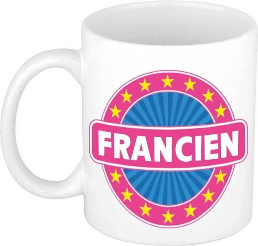 Merkloos Francien Naam Koffie Mok/Beker 300 Ml Namen Mokken