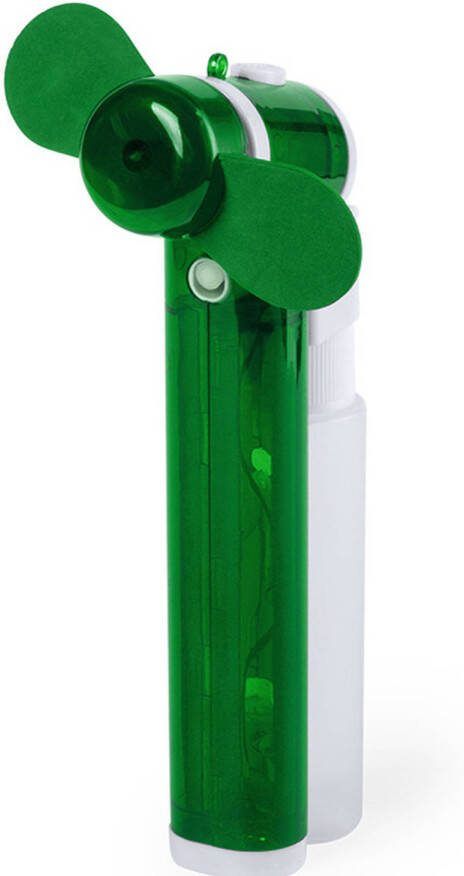 Merkloos Groene Hand Ventilators Met Water Verdamper 16 Cm Handventilatoren