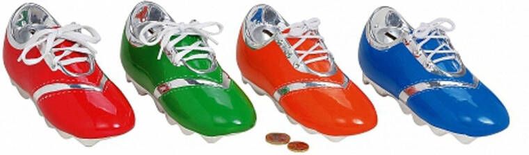 Merkloos Groene Voetbalschoen Spaarpot Spaarpotten