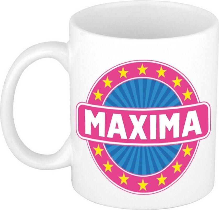 Merkloos Maxima Naam Koffie Mok/Beker 300 Ml Namen Mokken