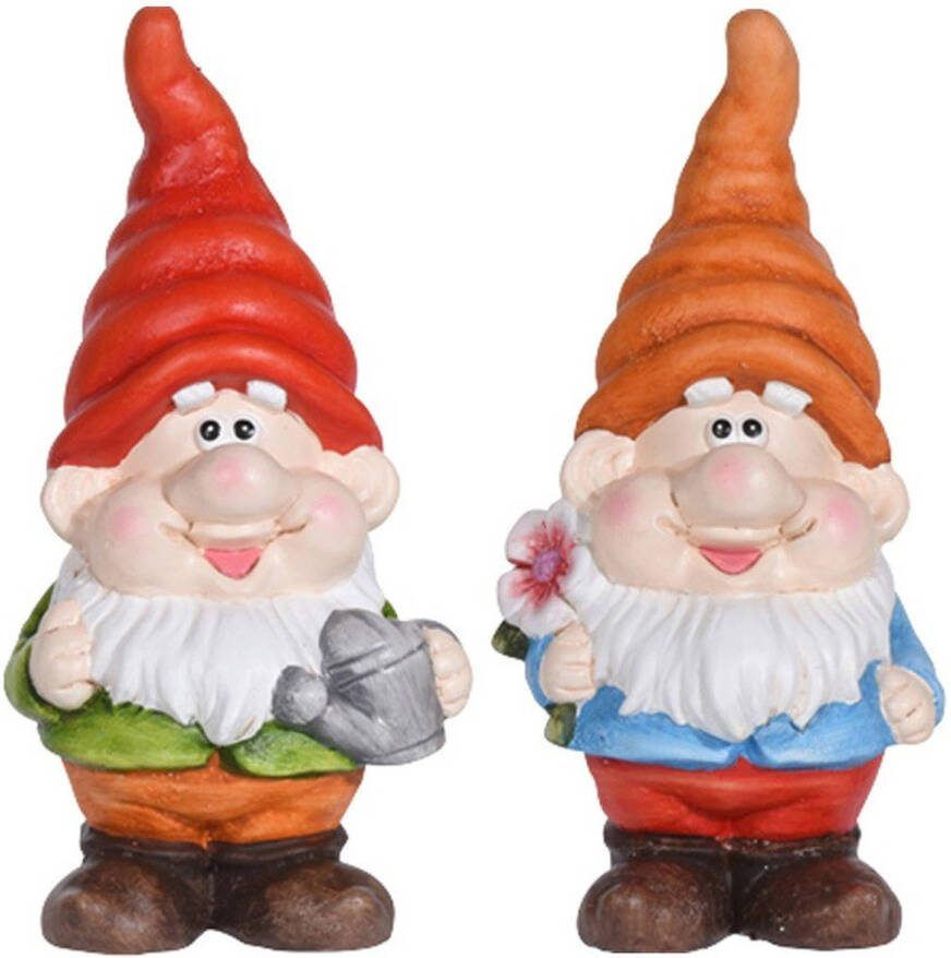 Merkloos Set Van 2 Tuinkabouters Dave En Don 23 Cm Tuinbeelden