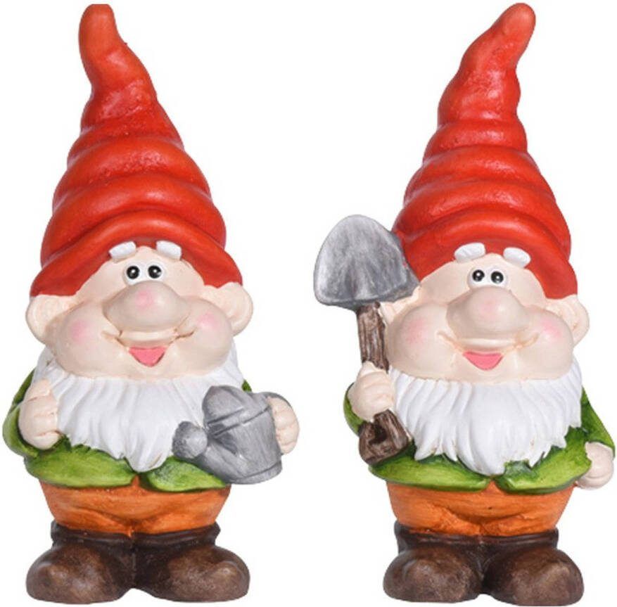 Merkloos Set Van 2 Tuinkabouters Diego En Don 23 Cm Tuinbeelden