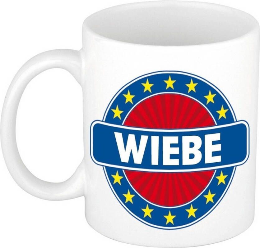 Merkloos Wiebe Naam Koffie Mok/Beker 300 Ml Namen Mokken