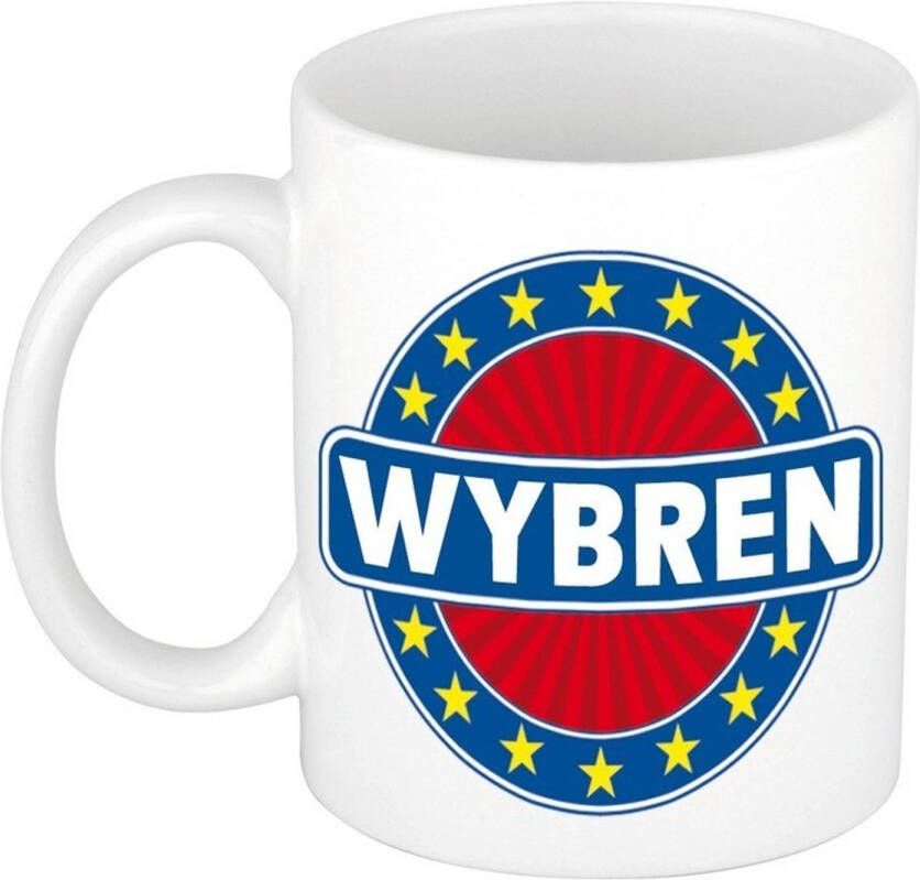 Merkloos Wybren Naam Koffie Mok/Beker 300 Ml Namen Mokken