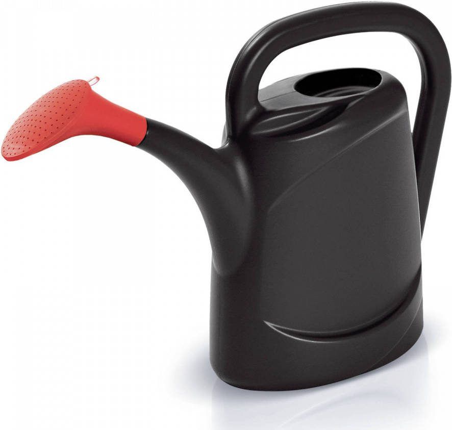 Prosperplast Zwarte Kunststof Bloemen/planten Gieters Met Broeskop/sproeikop 10 Liter Gieters