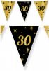Shoppartners Leeftijd Verjaardag Feest Vlaggetjes 30 Jaar Geworden Zwart/goud 10 Meter Vlaggenlijnen online kopen