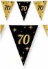 Shoppartners Leeftijd Verjaardag Feest Vlaggetjes 70 Jaar Geworden Zwart/goud 10 Meter Vlaggenlijnen online kopen