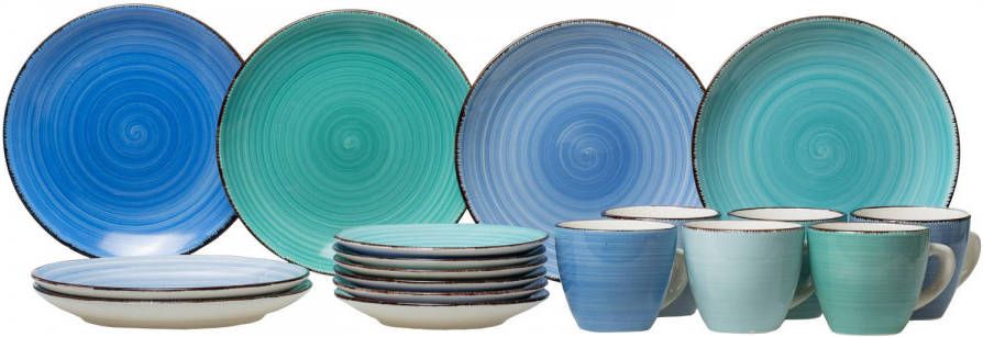 Studio Tavola Koffieset Ocean Blue(18 Delig )