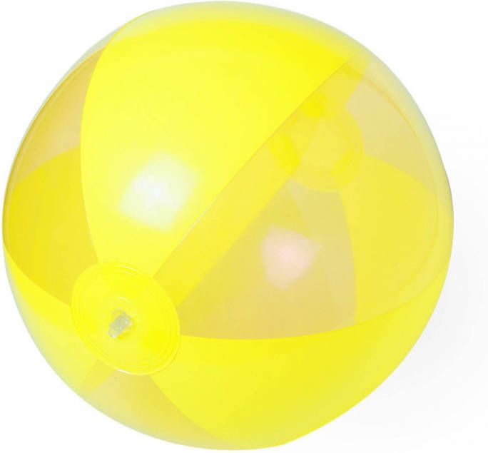 Trendoz Opblaasbare Strandbal Plastic Geel 28 Cm Strandballen