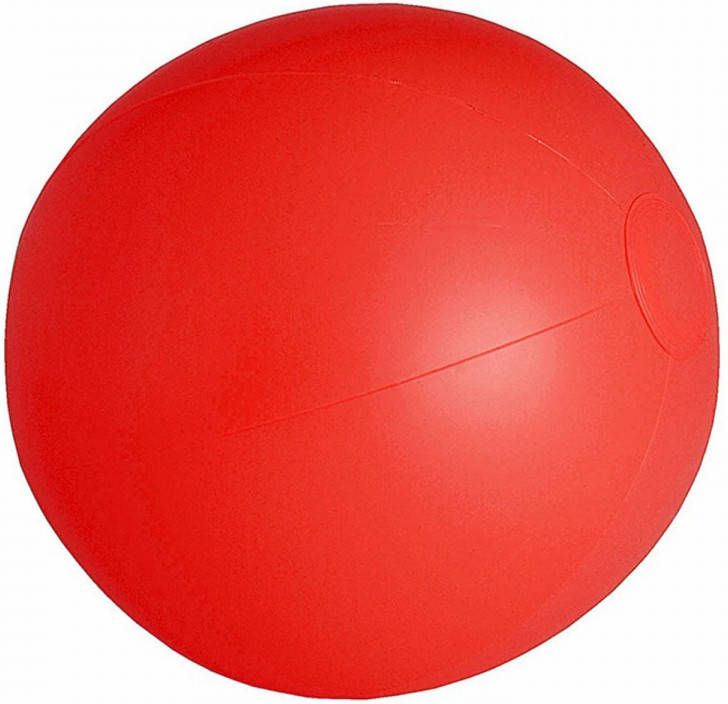 Trendoz Opblaasbare Zwembad Strandbal Plastic Rood 28 Cm Strandballen