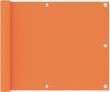 VidaXL Balkonscherm 75x400 Cm Oxford Stof Oranje online kopen