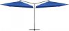 VidaXL Parasol Dubbel Met Stalen Paal 250x250 Cm Azuurblauw online kopen