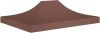 VIDAXL Partytentdak 270 g/m&#xB2, 4, 5x3 m bruin online kopen